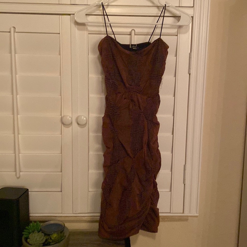 Above the knee form fitting dress with stretch